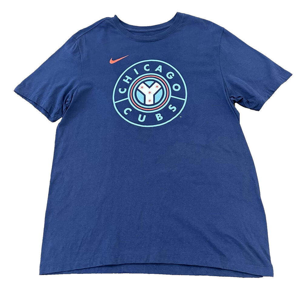 New Nike Chicago Cubs The 77 Short Sleeve Shirt Size Men's Medium